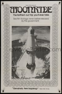 4g630 MOONRIDE 1sh 1974 Dean Gitter, great image of rocket launch!