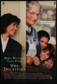 4g636 MRS. DOUBTFIRE DS 1sh 1993 cross-dressing Robin Williams, Sally Field!
