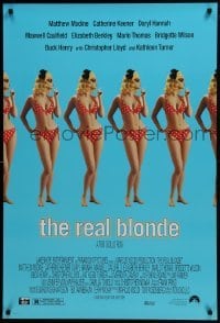 4g736 REAL BLONDE DS 1sh 1997 Tom DiCillo New York comedy, sexy red polka dot bikini!
