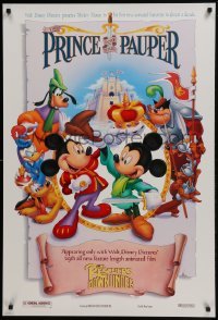 4g738 RESCUERS DOWN UNDER/PRINCE & THE PAUPER DS 1sh 1990 Prince style, Walt Disney, great image!