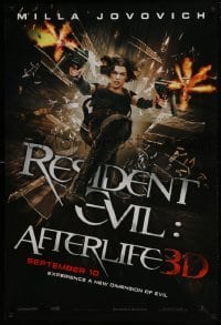 4g741 RESIDENT EVIL: AFTERLIFE teaser 1sh 2010 sexy Milla Jovovich returns in 3-D!