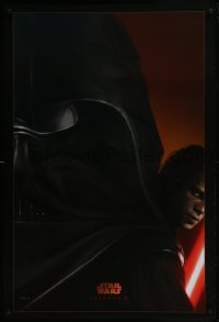 4g746 REVENGE OF THE SITH style A teaser 1sh 2005 Star Wars Episode III, Christensen as Vader!
