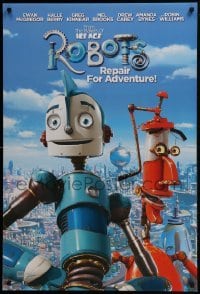 4g763 ROBOTS style TA DS 1sh 2005 Ewan McGregor, Halle Berry, Robin Williams, computer animation!
