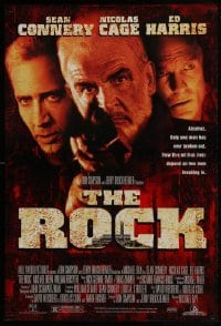 4g764 ROCK 1sh 1996 Sean Connery, Nicolas Cage, Ed Harris, Alcatraz, directed by Michael Bay!
