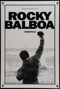 4g765 ROCKY BALBOA teaser DS 1sh 2006 boxing, director & star Sylvester Stallone w/fist in air!