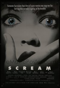 4g783 SCREAM DS 1sh 1996 directed by Wes Craven, David Arquette, Neve Campbell!