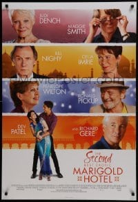 4g786 SECOND BEST EXOTIC MARIGOLD HOTEL style B int'l DS 1sh 2015 Bill Nighy, Richard Gere, Maggie Smith!