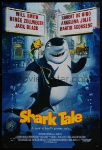 4g794 SHARK TALE DS 1sh 2004 Dreamworks underwater cartoon, Will Smith!