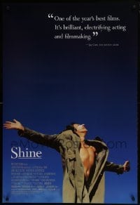 4g797 SHINE DS 1sh 1996 Australian biography of pianist David Helfgott starring Geoffrey Rush!