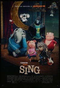 4g807 SING DS 1sh 2016 voices of Matthew McConaughey, Witherspoon, Seth MacFarlane!