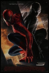 4g830 SPIDER-MAN 3 teaser 1sh 2007 Raimi, the battle within, Maguire in red/black suits, textured!