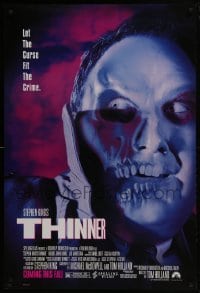 4g893 THINNER advance DS 1sh 1996 Stephen King horror, creepy image of decaying face!