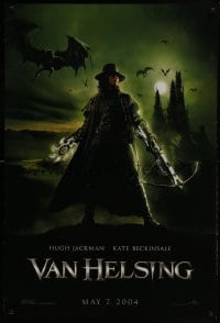 4g939 VAN HELSING teaser DS 1sh 2004 cool image of monster hunter Hugh Jackman!