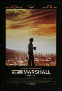 4g962 WE ARE MARSHALL advance DS 1sh 2006 Matthew McConaughey, Matthew Fox, football!