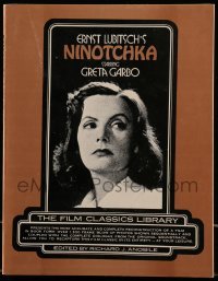 4h535 ERNST LUBITSCH'S NINOTCHKA softcover book 1975 recreating the movie in images & words!