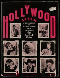4h466 HOLLYWOOD ALBUM hardcover book 1977 Lives & Deaths from the pages of the New York Times!