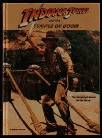 4h469 INDIANA JONES & THE TEMPLE OF DOOM hardcover book 1984 color story book of the movie!
