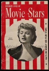 4h548 INTIMATE LIVES OF MOVIE STARS softcover book 1940s facts on nearly 100 film stars w/ images!