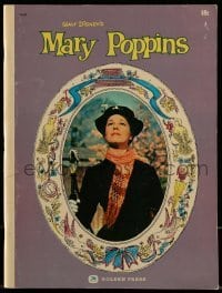 4h565 MARY POPPINS softcover book 1964 story of the Walt Disney musical classic with illustrations!