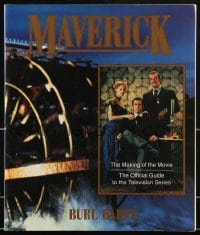 4h566 MAVERICK softcover book 1994 the making of the movie & official guide to the TV series!