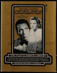 4h567 MICHAEL CURTIZ'S CASABLANCA softcover book 1974 recreating the movie in images & words!