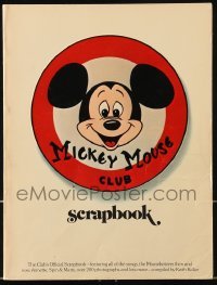 4h568 MICKEY MOUSE CLUB SCRAPBOOK softcover book 1975 an illustrated history of the Disney club!