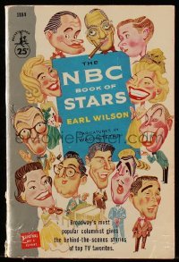 4h576 NBC BOOK OF STARS softcover book 1957 Broadway's popular columnist behind-the-scenes stories!