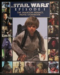 4h588 PHANTOM MENACE softcover book 1999 George Lucas' Star Wars Episode I movie story book!