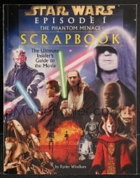 4h589 PHANTOM MENACE softcover book 1999 Star Wars Episode I scrapbook, the ultimate guide!