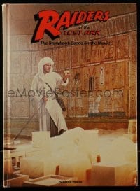 4h480 RAIDERS OF THE LOST ARK hardcover book 1981 color story book based on the movie!