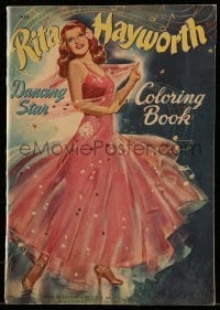4h595 RITA HAYWORTH coloring book 1942 coloring book with pictures from her screen plays!