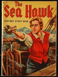 4h601 SEA HAWK Whitman Publishing softcover book 1940 picture story book of the Errol Flynn movie!