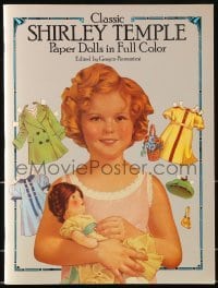4h604 SHIRLEY TEMPLE softcover book 1986 Classic Paper Dolls in Full Color!
