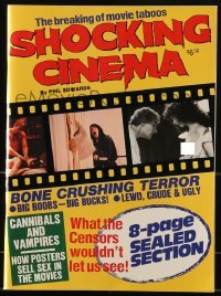 4h605 SHOCKING CINEMA softcover book 1987 breaking movie taboos, what censors wouldn't let us see!