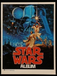4h608 STAR WARS softcover book 1977 exclusive behind-the-scenes images & info, collector's edition!