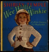 4h619 WEE WILLIE WINKIE Saalfield softcover book 1938 the Shirley Temple/John Ford movie!