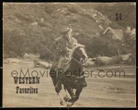 4h620 WESTERN FAVORITES softcover book 1960s wonderful cowboy stills & lobby card images!