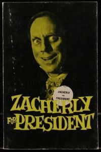 4h625 ZACHERLY FOR PRESIDENT softcover book 1960 A Photographic Interview of the horror personality