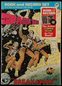 4h005 SPACE: 1999 comic book 1976 Book & Record Set with a real 45 RPM record!