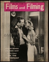 4h831 FILMS & FILMING vol 1 no 1 English magazine Oct 1954 Marlon Brando & Saint, On the Waterfront!