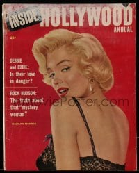 4h685 INSIDE HOLLYWOOD vol 1 no 1 annual magazine 1955 cover portrait of sexy Marilyn Monroe!