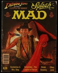4h701 MAD magazine October 1984 Indiana Jones and the Temple of Doom cover art by Richard Williams!