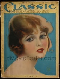 4h728 MOTION PICTURE CLASSIC magazine April 1924 cover art of Corinne Griffith by Ehler Dahl!