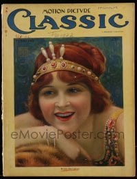 4h725 MOTION PICTURE CLASSIC magazine Feb 1922 cover art of Hope Hampton by Benjamin Eggleston!