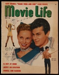 4h735 MOVIE LIFE magazine May 1951 great cover images of Tony Curtis & pretty Janet Leigh!