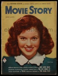 4h736 MOVIE STORY magazine March 1949 pretty Shirley Temple all grown up on the cover!