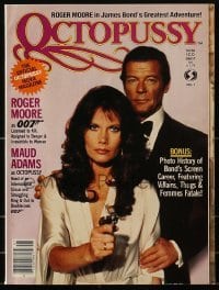 4h753 OCTOPUSSY magazine 1983 Roger Moore as James Bond, Maud Adams, official images & info!