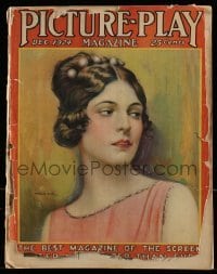 4h779 PICTURE PLAY magazine December 1924 great cover art of Priscilla Dean by White Studio!