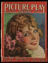 4h781 PICTURE PLAY magazine February 1925 great cover art of Edna Murphy by White Studio!