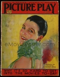 4h784 PICTURE PLAY magazine June 1927 great cover art of pretty Leatrice Joy by Modest Stein!
